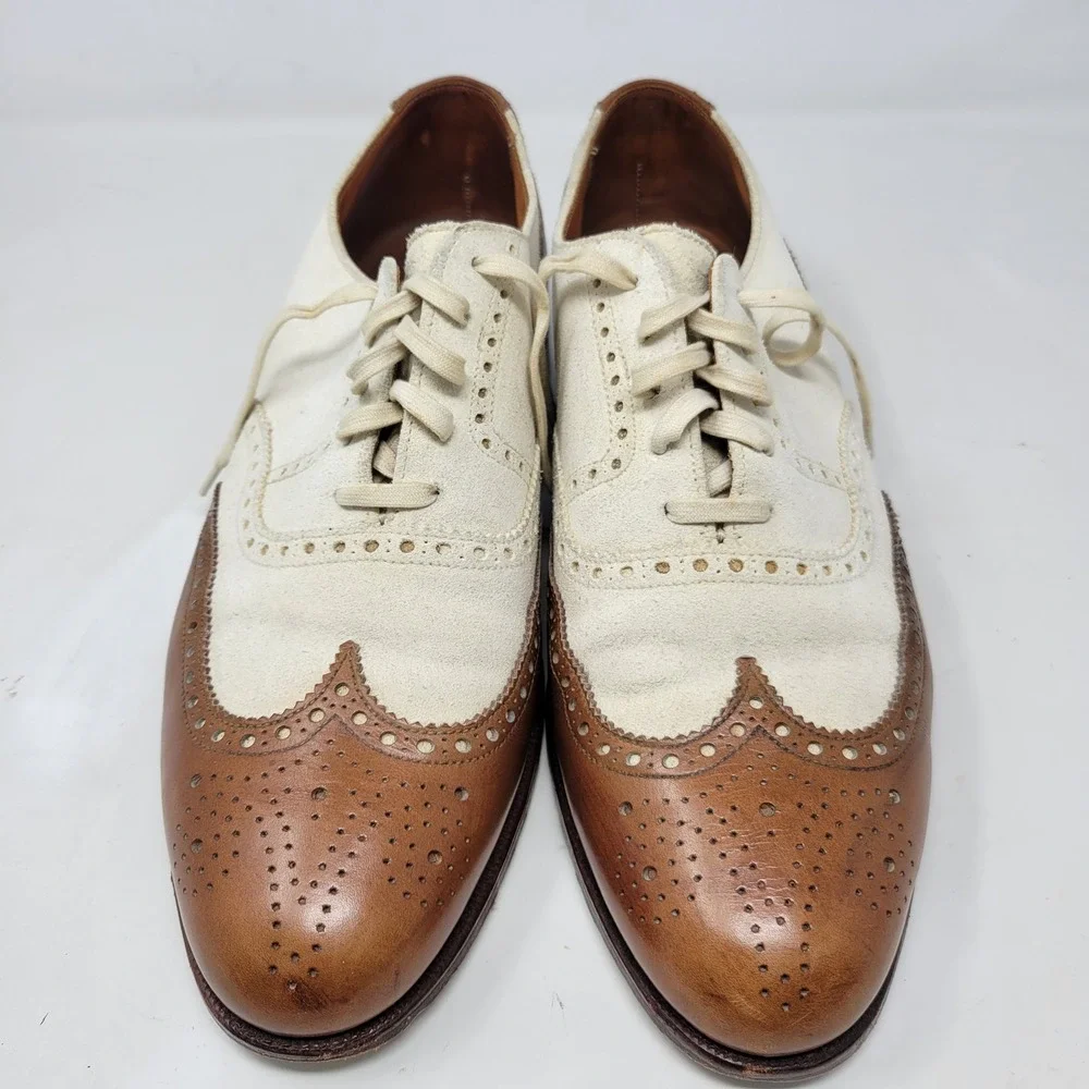 Polo Ralph Lauren Crockett & Jones Men's 11 D Leather Suede Spectator Wingtips